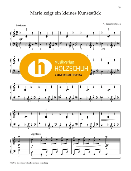 Marie zeigt ein kleines Kunststück